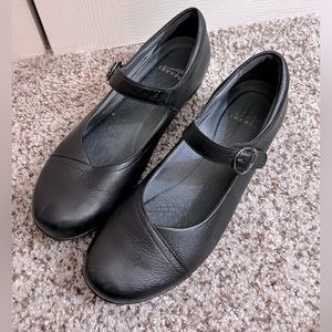 Dansko Fawna Maryjane in Black Milled Napa Leather